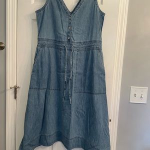 GAP chambray sleeveless dress